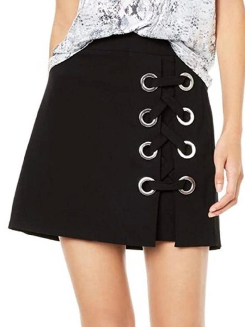 Bar III Black Mini Skirt